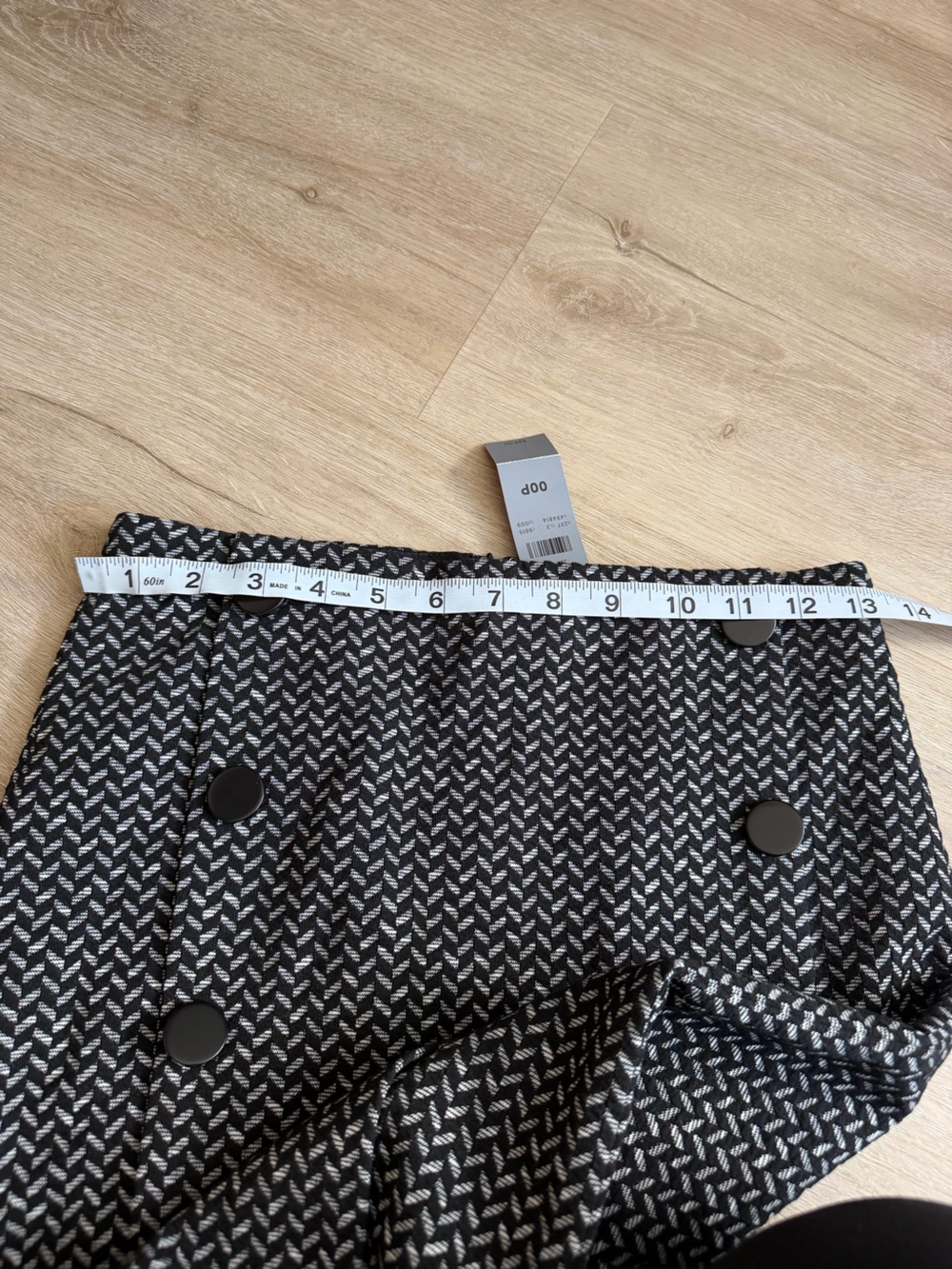 NWT Ann Taylor Chevron Black Pencil Skirt SZ 00P - Picture 5 of 7